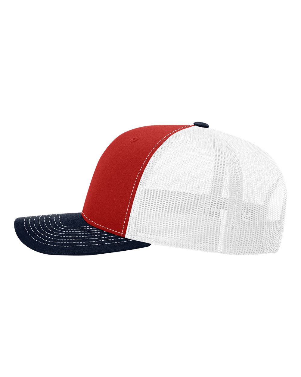 ASA Football SportMesh Flex Cap Red/Navy/White
