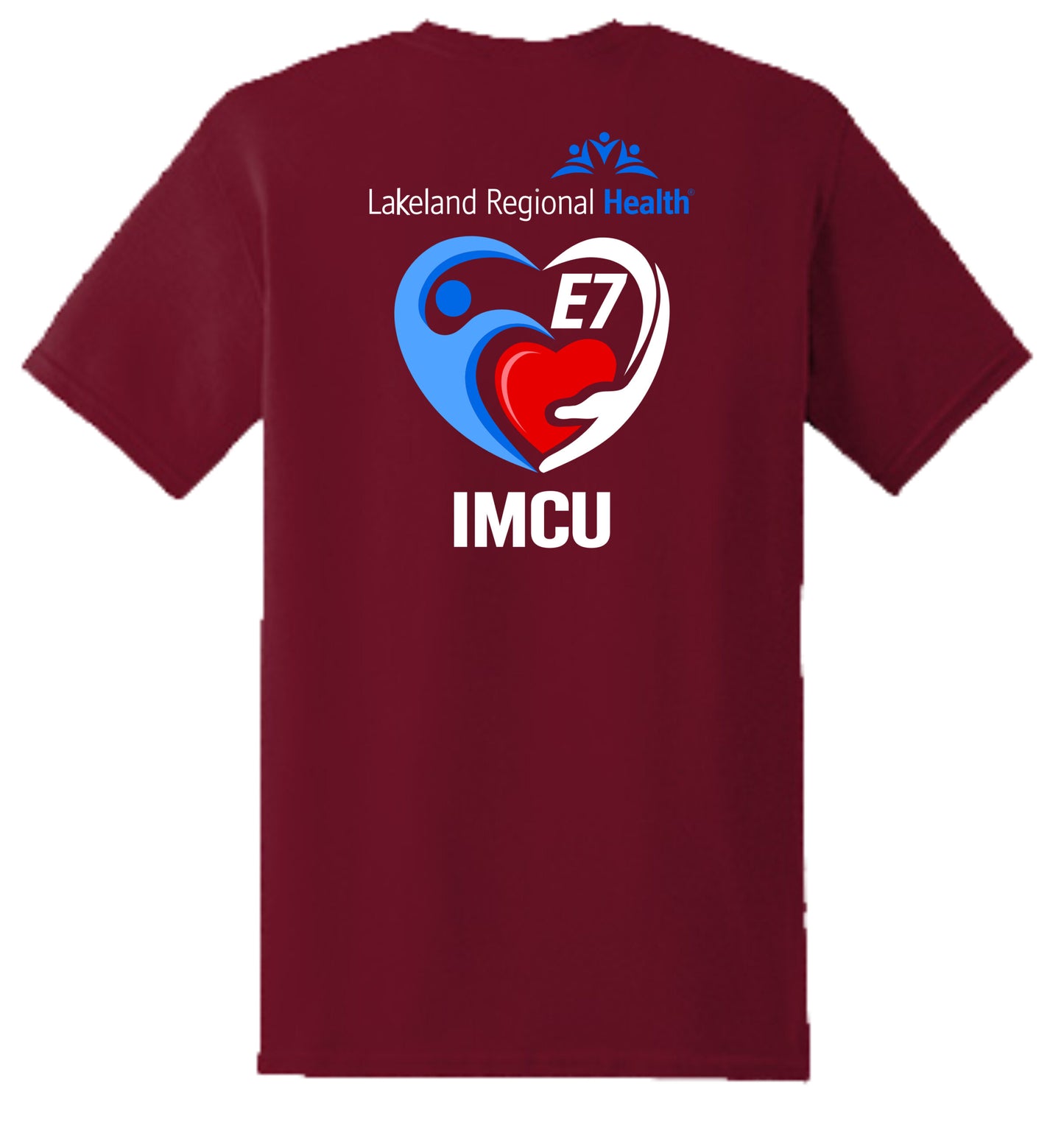 LRH E7 Red White Blue Heart T-Shirt Short Sleeve image 6