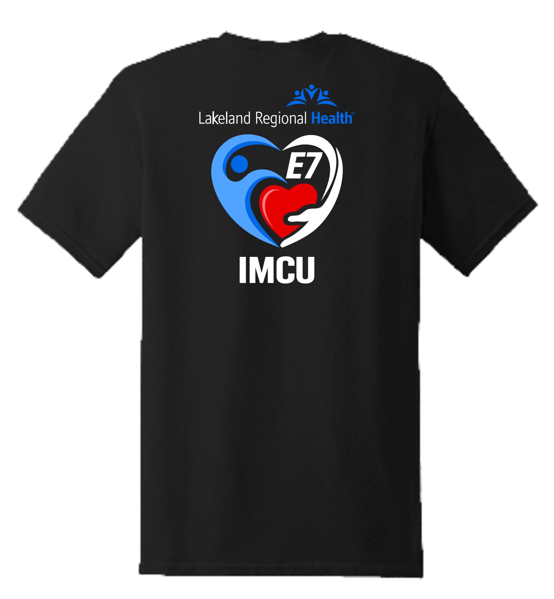 LRH E7 Red White Blue Heart T-Shirt Short Sleeve image 7