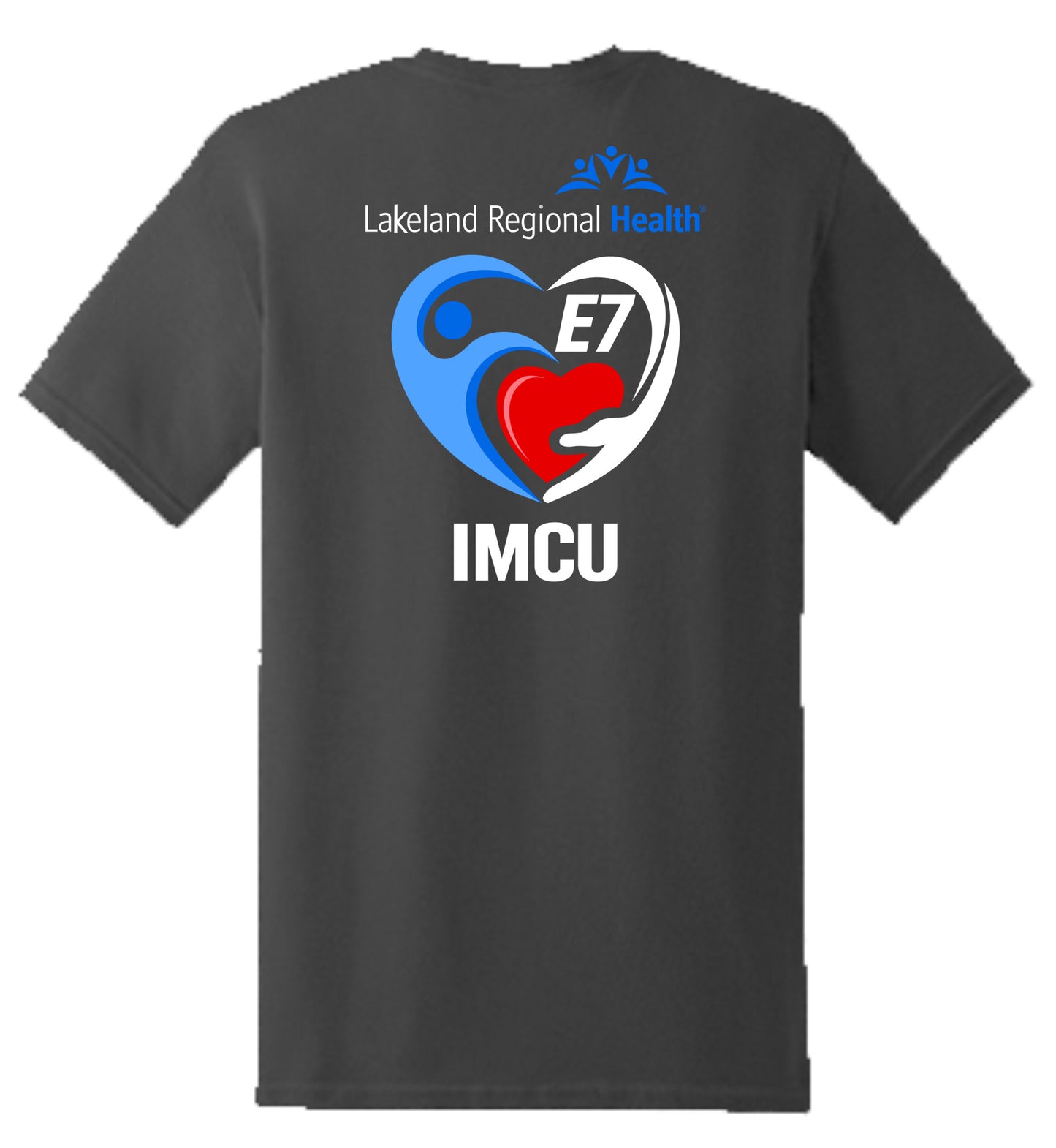 LRH E7 Red White Blue Heart T-Shirt Short Sleeve image 5
