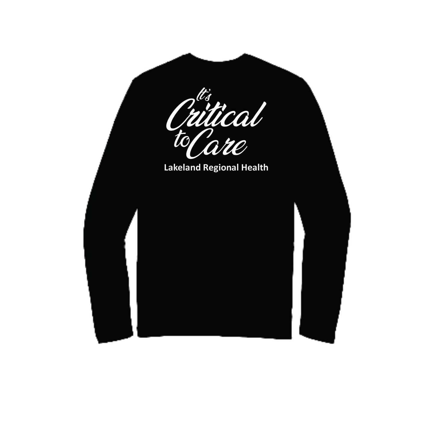 LRH Critical Care Cotton Long Sleeve T Shirt - Black, 3XL image