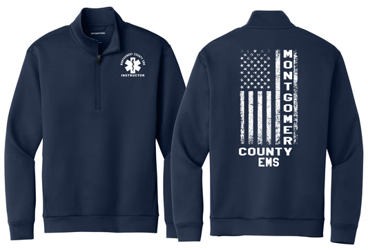 Montgomery County EMS Instructor 1/4 zip MENS