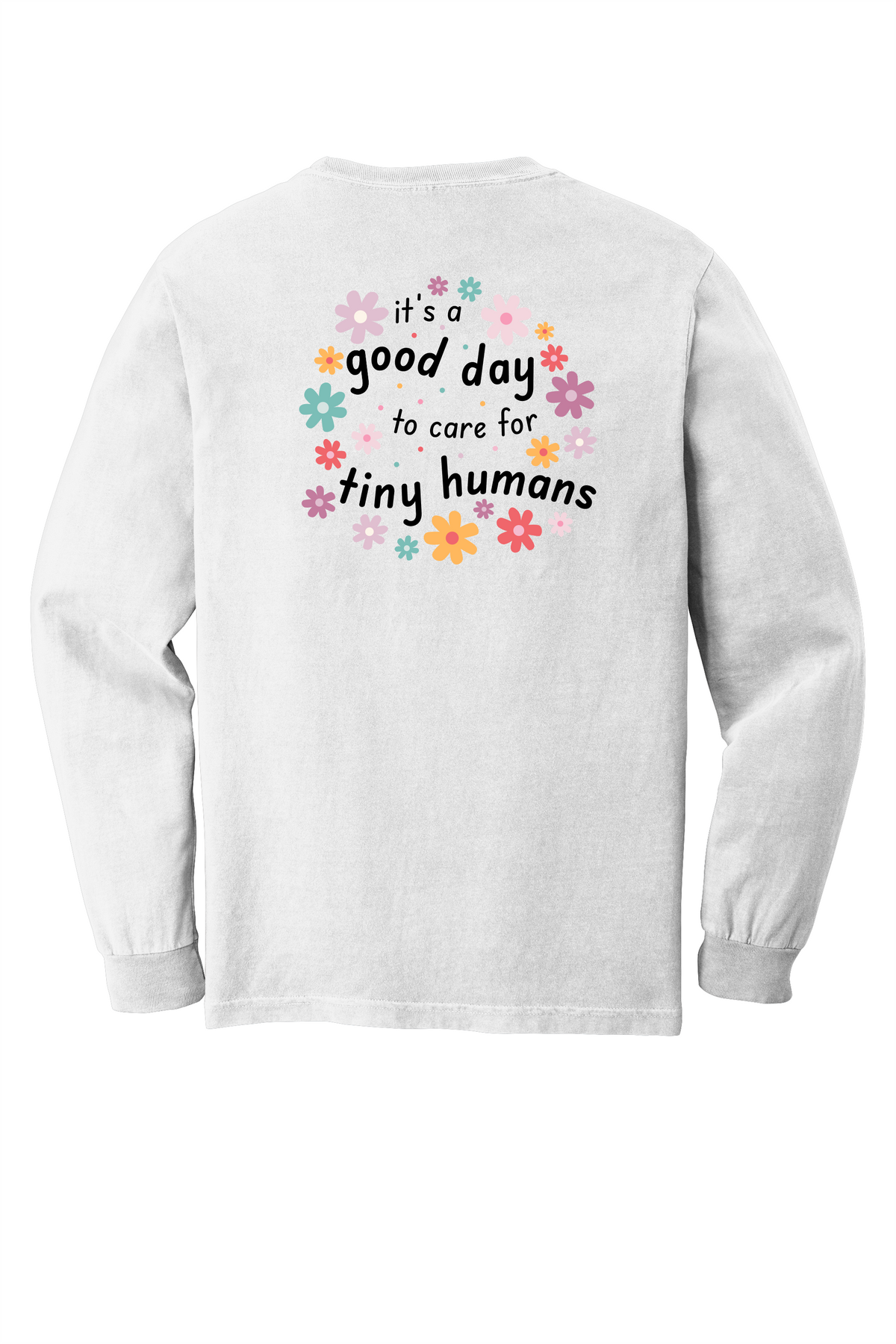 LRH NICU - Tiny Humans COMFORT COLORS Long Sleeve UNISEX image 2