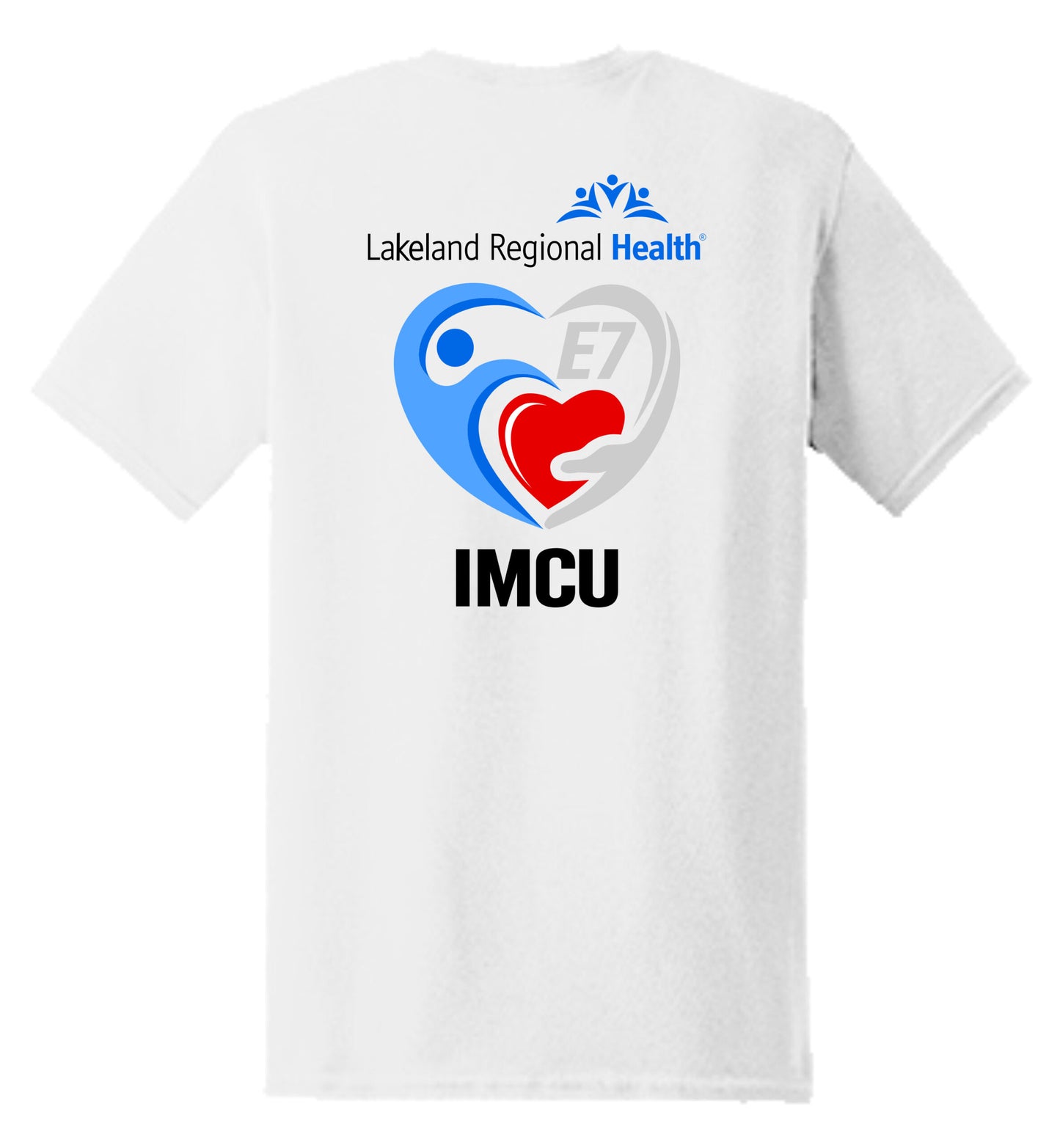 LRH E7 Red White Blue Heart T-Shirt Short Sleeve image 8